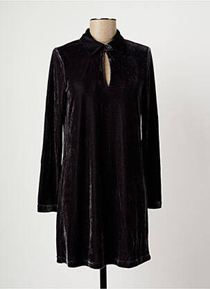 Robe courte manches longues manches longues noir CHARLISE femme