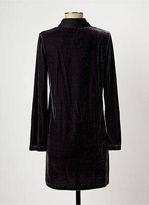Robe courte manches longues manches longues noir CHARLISE femme