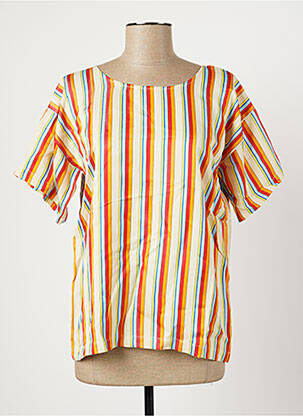 Blouse col rond manches courtes beige ATTIC AND BARN femme