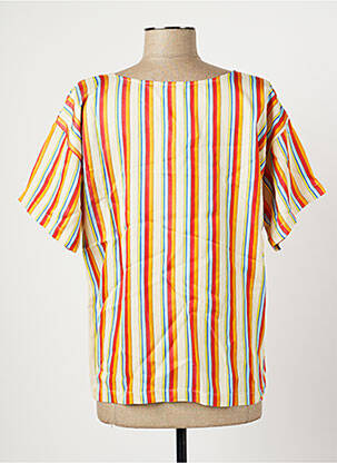 Blouse col rond manches courtes beige ATTIC AND BARN femme