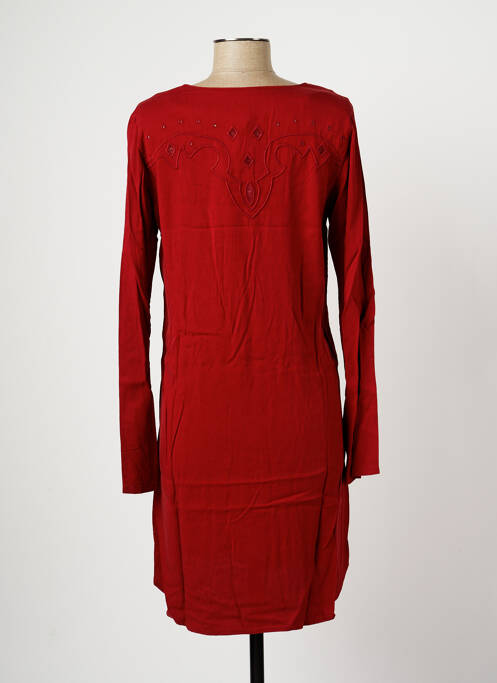Robe mi-longue rouge SCOTCH & SODA pour femme