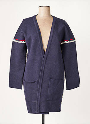 Gilet manches longues stretch bleu SUNCOO femme