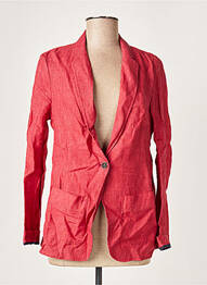 Veste casual col tailleur rouge DIEGA femme