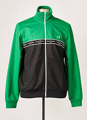 Veste casual vert FRED PERRY pour homme