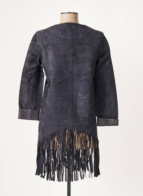 Manteau long bleu MINIMUM pour femme