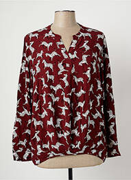 Blouse manches longues manches longues rouge MARIE-SIXTINE femme