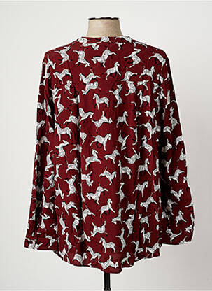 Blouse manches longues manches longues rouge MARIE-SIXTINE femme