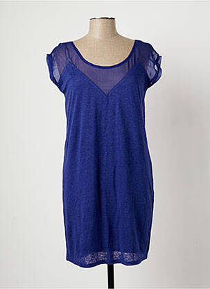 Robe courte bleu MARIE-SIXTINE pour femme