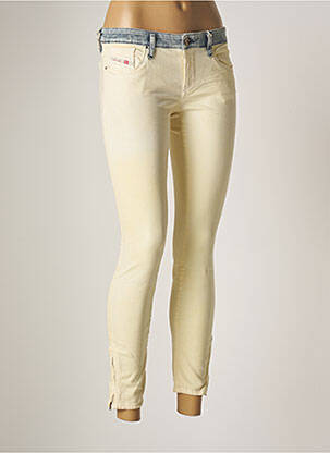 Pantalon 7/8 stretch taille basse beige DIESEL femme