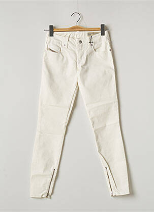 Pantalon 7/8 stretch taille basse beige DIESEL femme