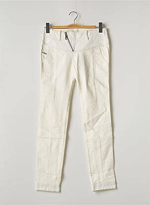 Pantalon 7/8 taille haute taille haute beige DIESEL femme