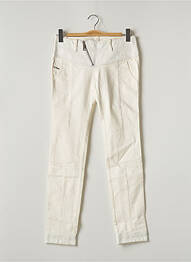 Pantalon 7/8 taille haute taille haute beige DIESEL femme