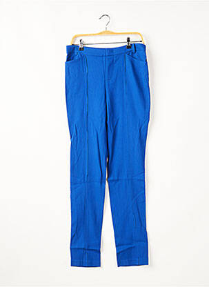 Pantalon droit stretch taille normale bleu SET femme
