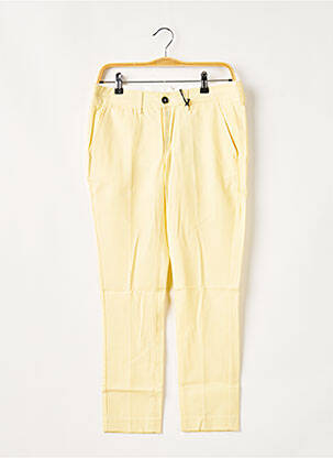 Pantalon 7/8 coupe chino taille normale jaune TRUE NYC femme