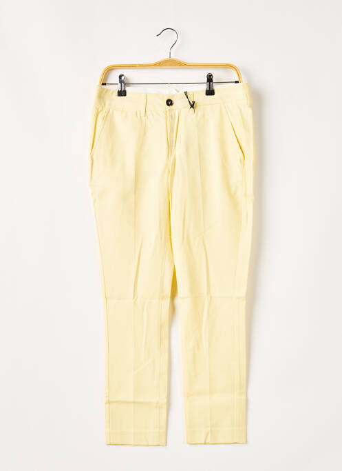 Pantalon 7/8 coupe chino taille normale jaune TRUE NYC femme