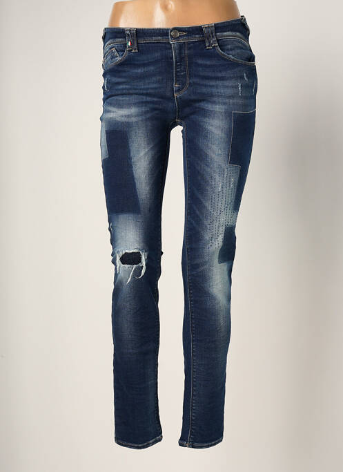 Jeans coupe slim slim taille basse bleu ARMANI femme