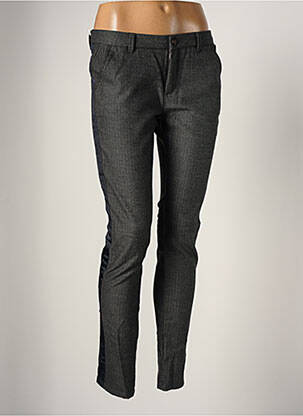 Pantalon chino taille basse taille basse gris REIKO femme