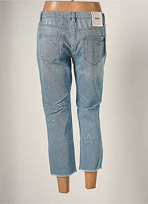 Pantacourt coupe droite taille normale bleu REIKO femme