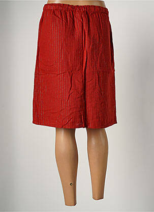 Jupe mi-longue coupe droite marron HARTFORD femme