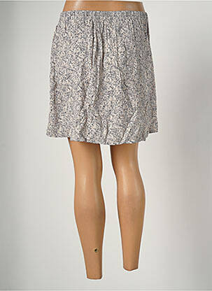 Jupe courte taille élastique beige MARIE-SIXTINE femme