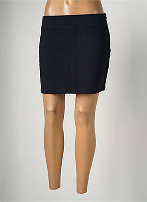 Jupe courte fermeture zip latéral bleu MARIE-SIXTINE femme