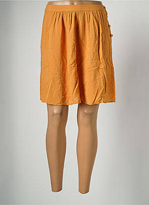 Jupe courte orange DES PETITS HAUTS pour femme