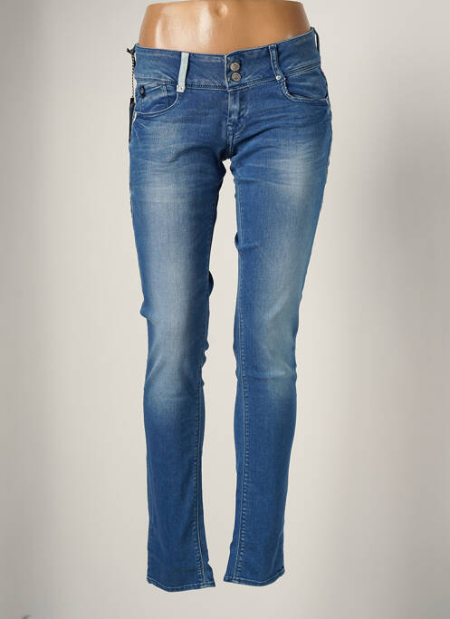 Jeans coupe slim bleu LE TEMPS DES CERISES pour femme