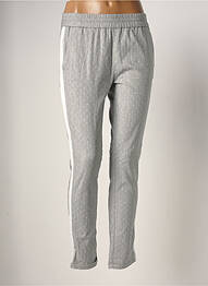 Pantalon droit stretch taille normale gris REIKO femme