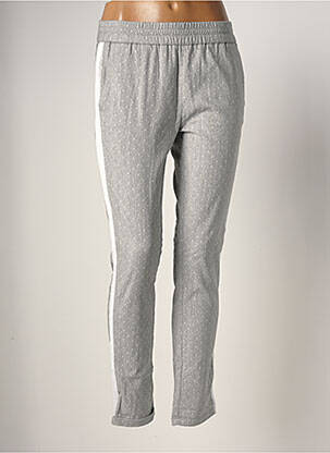 Pantalon droit stretch taille normale gris REIKO femme