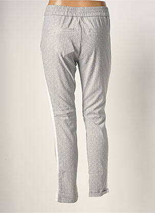 Pantalon droit stretch taille normale gris REIKO femme