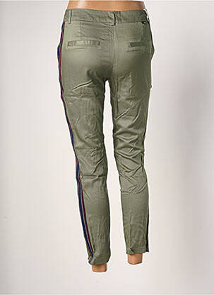 Pantalon 7/8 coupe chino taille normale vert REIKO femme