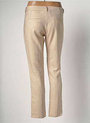 Pantalon 7/8 stretch taille normale jaune REIKO femme