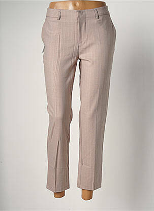 Pantalon 7/8 stretch taille normale rose REIKO femme