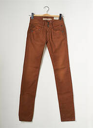 Pantalon slim taille basse taille basse marron FREEMAN T.PORTER femme