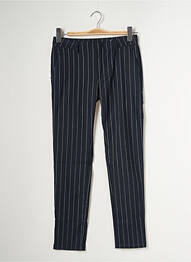Pantalon chino taille normale taille normale bleu REIKO femme