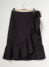 Jupe mi-longue coupe évasée noir SET femme