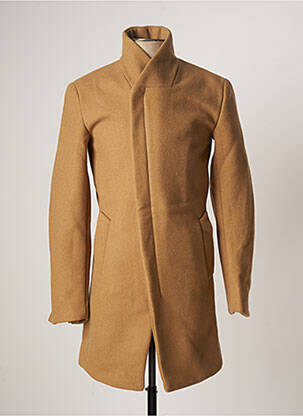 Manteau long beige MINIMUM pour homme