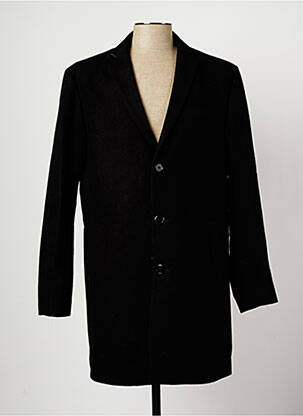 Manteau long noir MINIMUM pour homme