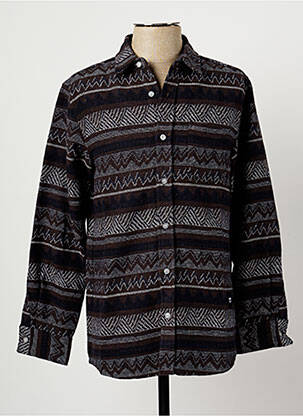 Chemise manches longues manches longues marron WEMOTO homme