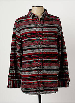 Chemise manches longues poignets boutonnés rouge WEMOTO homme