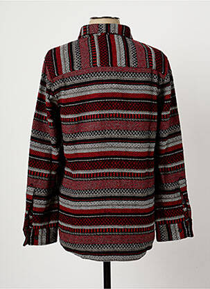 Chemise manches longues imprimé fantaisie rouge WEMOTO homme