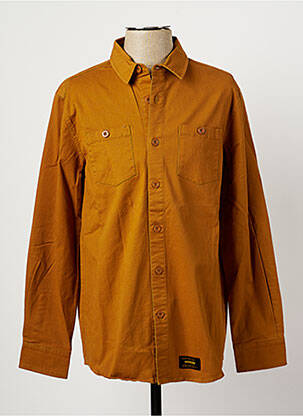 Chemise manches longues poches poitrine orange WEMOTO homme