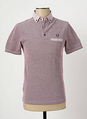 Polo rouge FRED PERRY pour homme seconde vue