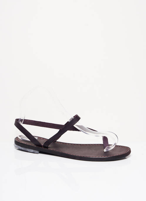 Tongs voute plantaire talon plat jusqu'à 3cm violet LANAPO femme