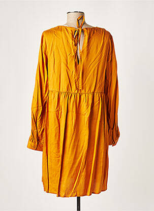 Robe courte manches longues manches longues orange VERO MODA femme
