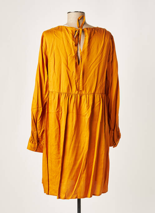 Robe courte manches longues manches longues orange VERO MODA femme