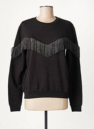 Sweat-shirt noir ICHI pour femme