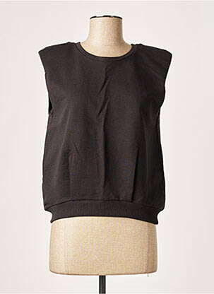 Sweat-shirt noir ICHI pour femme