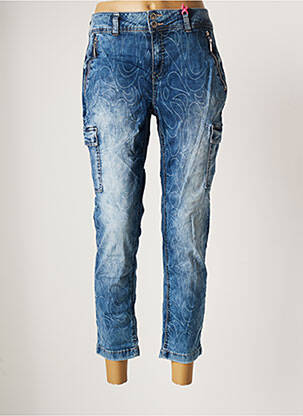 Pantalon 7/8 stretch taille normale bleu STREET ONE femme