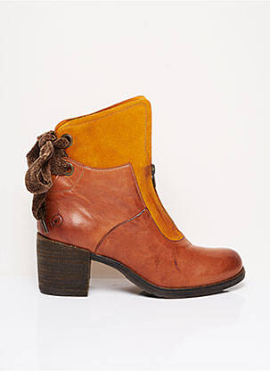 Bottines/Boots orange CASTA pour femme